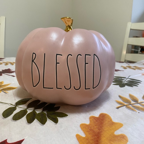 New Rae Dunn “Blessed” Large Pumpkin